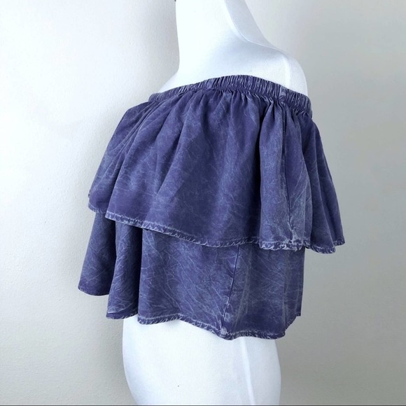 Audrey 3+1 Bamboo Blend Off The Shoulder Top - Picture 4 of 7